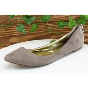 BCBGeneration Women Sz 7.5‎ M Brown Flat Fabric Shoes Ariah